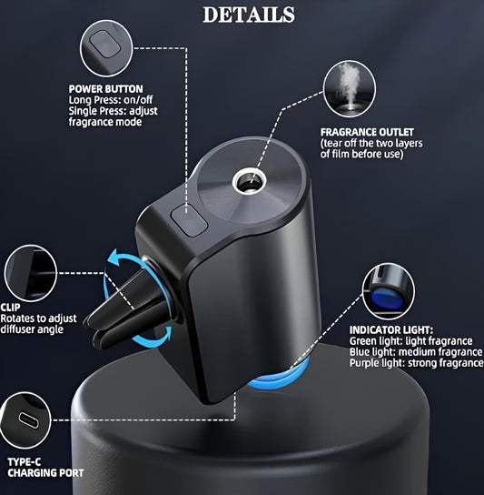 Smart Luxury Car Aroma Diffuser Fresh Air Mood Enhancer