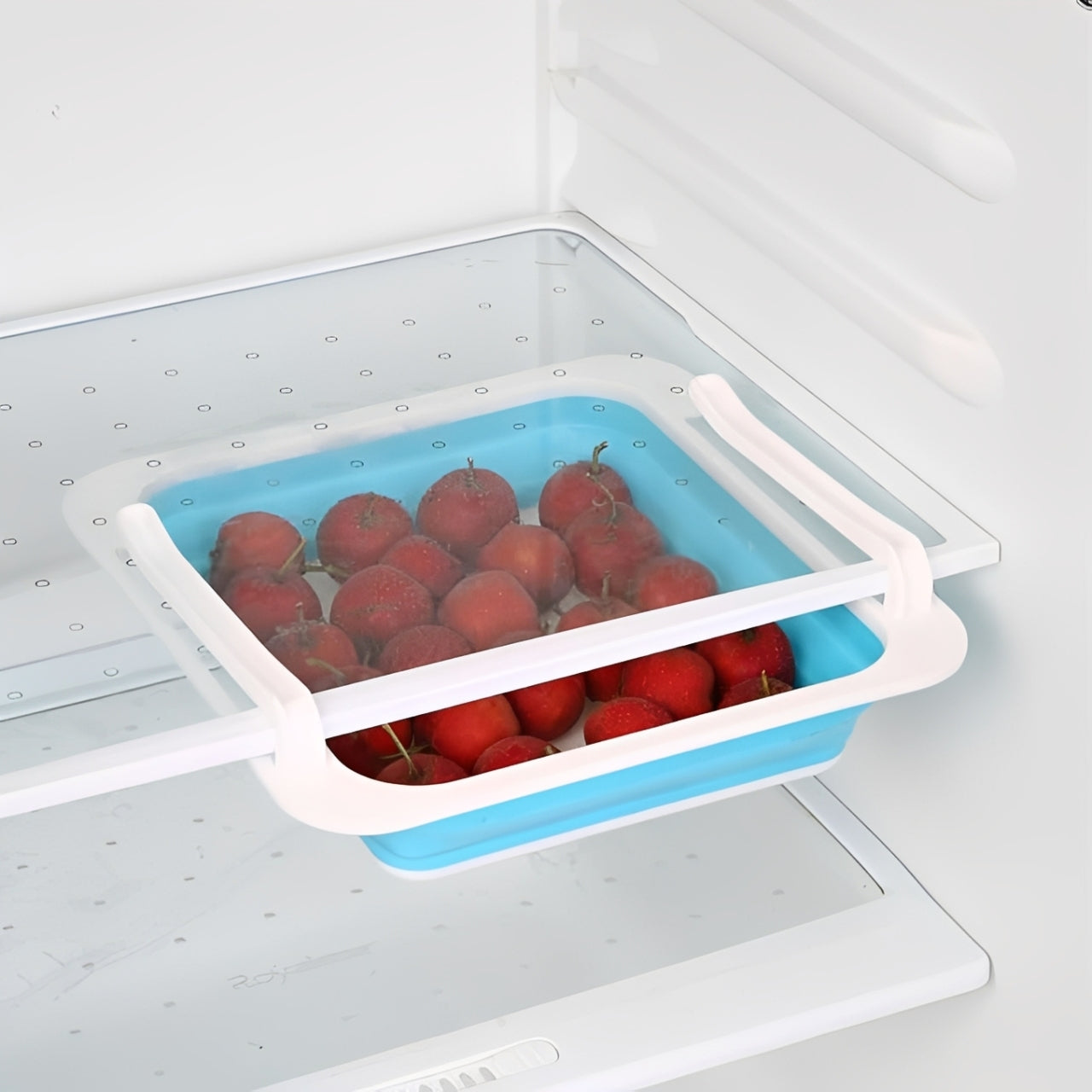 Fridge Storage Basket Expandable Storage Plastic Rack