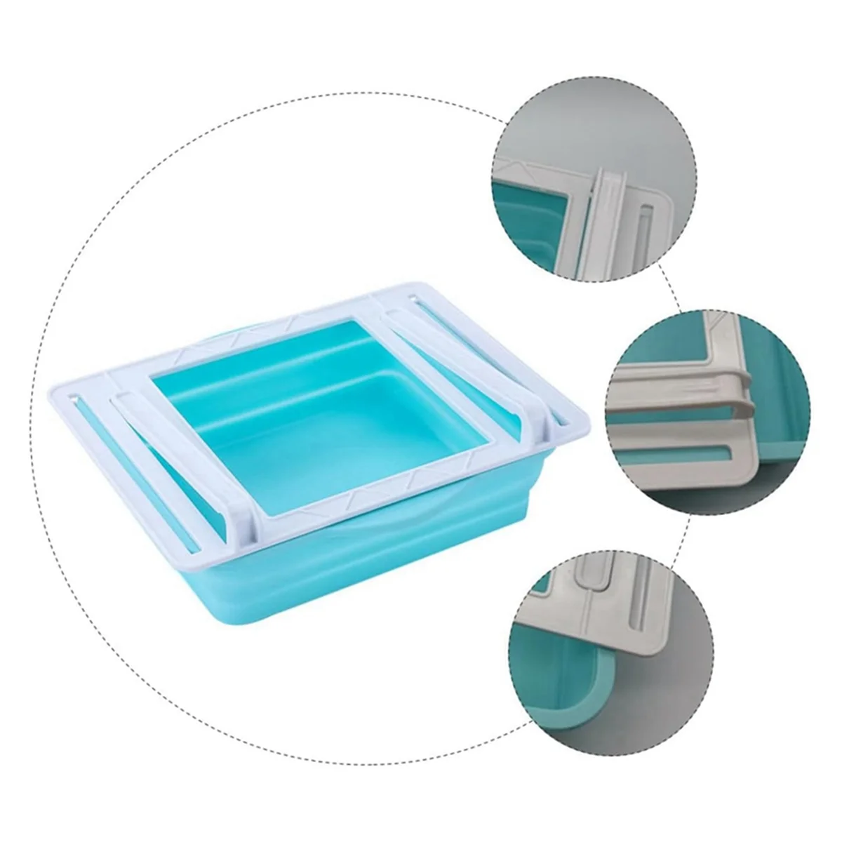 Fridge Storage Basket Expandable Storage Plastic Rack