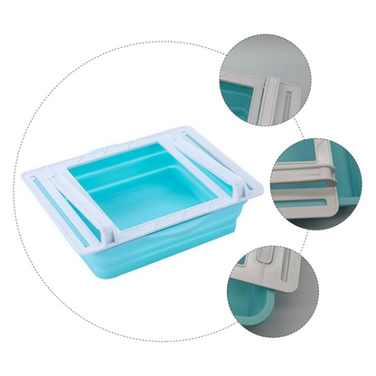 Fridge Storage Basket Expandable Storage Plastic Rack